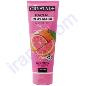 ماسک صورت پوست حساس کریستال پلاس حاوی عصاره گریپ فوروت 250 میلی لیتر