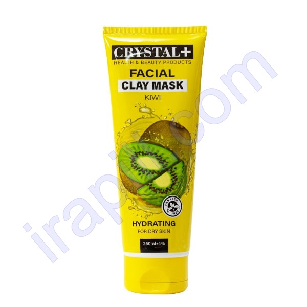 ماسک صورت آبرسان پوست خشک کریستال پلاس حاوی عصاره کیوی 250 میلی لیتر