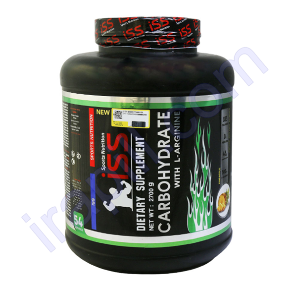 پودر کربوهیدرات و ال آرژنین آی اس اس با طعم آناناس 2700 گرم