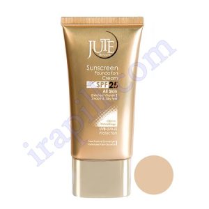 کرم پودر ژوت حاوی ضد آفتاب SPF25 انواع پوست ژوت (بژ طبیعی) 40 میلی لیتر