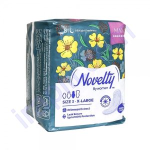 نوار بهداشتی ضخیم ویژه شب با عصاره بابونه 8 عددی ناولتی