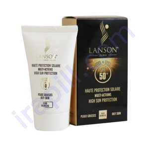 فلوئید ضد آفتاب بی رنگ پوست چرب SPF50 لانسون 40 میلی لیتر