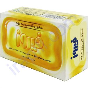 صابون گلیسیرینه فیروز مناسب پوست های خشک و حساس 75 گرم