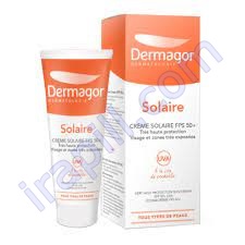 ضد آفتاب بی‌رنگ پوست نرمال تا خشک SPF50 درماگور حجم 50 میلی لیتر
