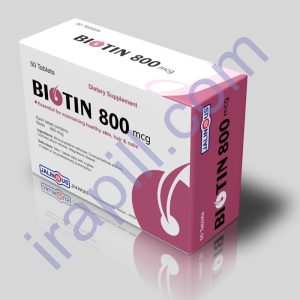 قرص بیوتین 800 میکروگرم جالینوس 50 عدد