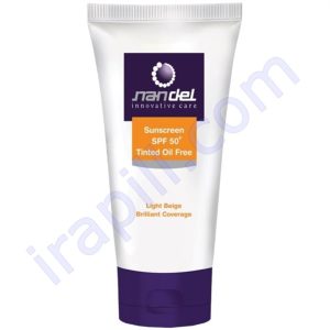 کرم ضد آفتاب فاقد چربی بژ روشن ناندل +SPF50 50 میلی لیتر