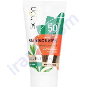 کرم ضد آفتاب بی رنگ دابل شیلد فاقد چربی SPF50 شون 50 میلی لیتر