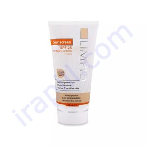 کرم ضد آفتاب فاقد رنگ SPF25 لیمپیو مناسب انواع پوست 50 میلی لیتر