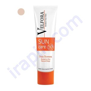 کرم ضدآفتاب پوست خشک و نرمال بژ طبیعی SPF50 ولفرا 40 میلی لیتر