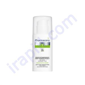 کرم ضد جوش و آکنه و تنظیم کننده چربی صورت با SPF20 فارماسریز T حجم 50 میلی لیتر