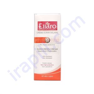 کرم ضد آفتاب الارو SPF50 بژطبیعی مناسب انواع پوست 50 میلی‎ لیتر