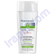 محلول آنتی باکتریال میسلار برای پاک کردن آرایش صورت و چشم فارماسریز T- حجم 200 میلی لیتر