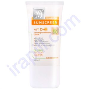 کرم ضد آفتاب رنگی فاقد چربی SPF50 مای فارما  40 میلی لیتر