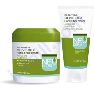 کرم تیوبی دست و ناخن نئودرم مدل Olive Dex حجم 50 میلی لیتر