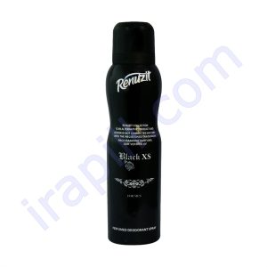 اسپری خوشبو کننده بدن مردانه رینوزیت مدل Black Xs حجم 150 میلی لیتر