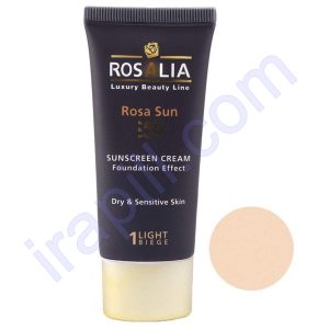 کرم ضد آفتاب رنگی بژ روشن SPF50 پوست خشک رزا سان رزالیا 40 میلی لیتر