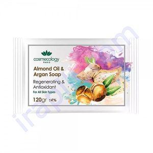 صابون روغن بادام و آرگان مناسب پوست خشک کاسمکولوژی 120 گرم