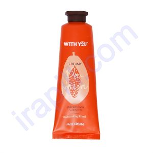 کرم صورت طبیعی حاوی عصاره پاپایا و روغن بائوباب ویت یو 50 میلی لیتر