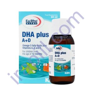 قطره خوراکی دی اچ ای پلاس آ د یوروویتال 60 میلی لیتر